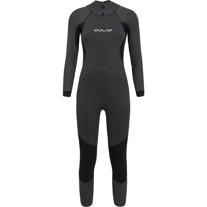 2026 Orca Womens Zeal Hi-Vis Back Zip Open Water Swim Wetsuit NN2Z - Black